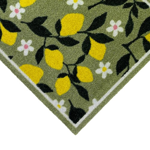 Mighty Mats Eco Flex Premium Washable Mat Lemon Print