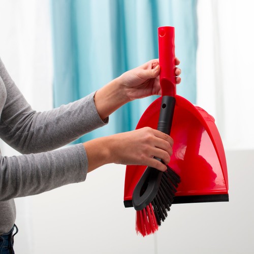 Vileda 2 in1 Dustpan & Brush Set
