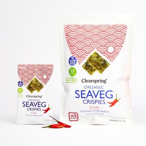 Clearspring Organic Seaveg Crispies Multipack - Chilli