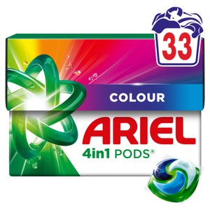Ariel 3in1 Colour Pods Washing Capsules 33 Washes