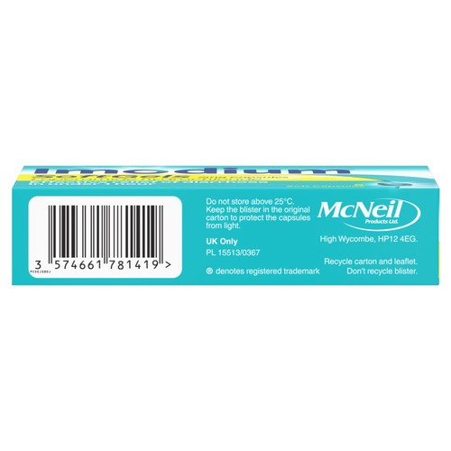 Imodium SoftGels 2mg Diarrhoea Relief Capsules