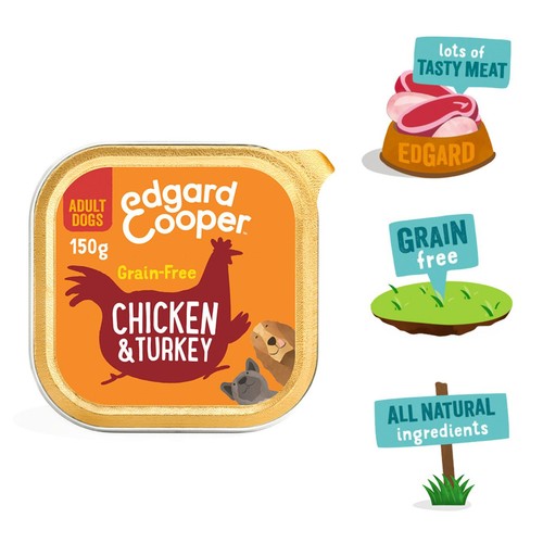 Edgard & Cooper Adult Grain Free Wet Dog Food with Chicken & Turkey