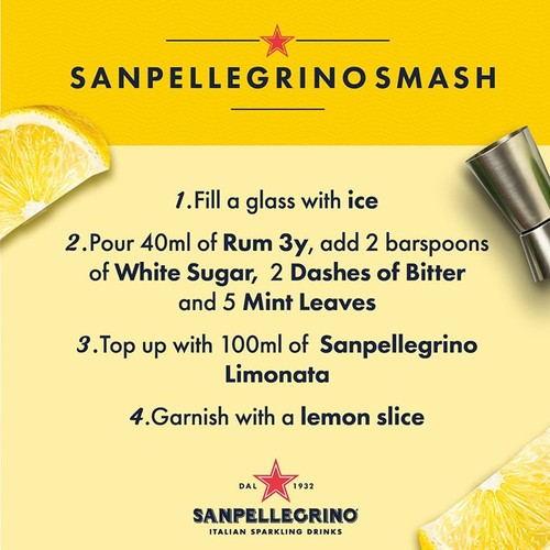 San Pellegrino Classic Taste Lemon Glass