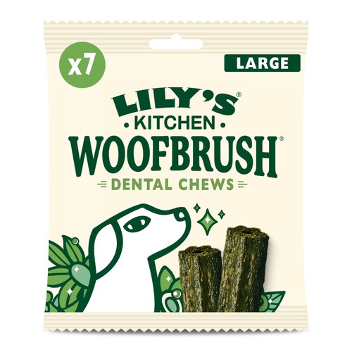 Lily's Kitchen Woofbrush Natural Daily Dental Chew Large Dog Multipack