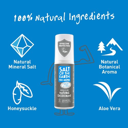 Salt of the Earth Vetiver & Citrus Natural Deodorant Spray 100ml