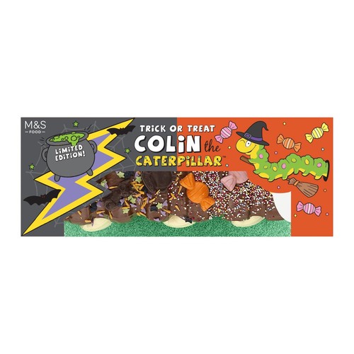 M&S Trick or Treat Colin the Caterpillar Large Chocolate Sponge Roll