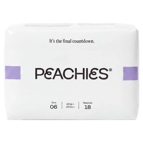 PEACHIES Premium Nappies Size 06 (16+ kg), Single Pack