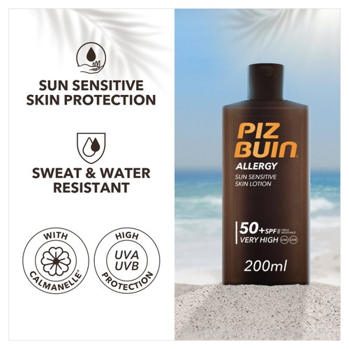 Piz Buin Allergy Sensitive Skin Sun Lotion SPF50+