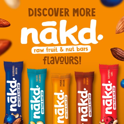 nakd. Peanut Delight Fruit & Nut Bars Multipack