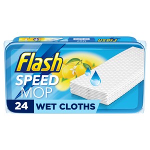 Flash Speed Mop Wet Cloth Multi-Surface Refills Crisp Lemons
