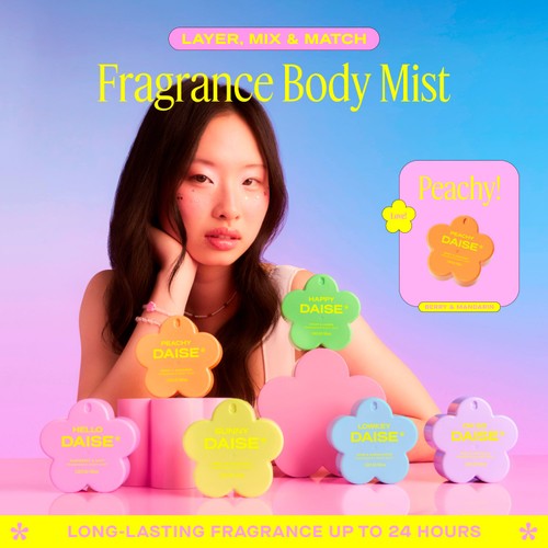 DAISE Peachy Fragrance Body Mist in Berry & Mandarin