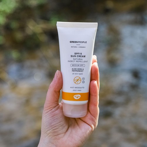 Green People SPF15 Sun Cream With Insect Repellent