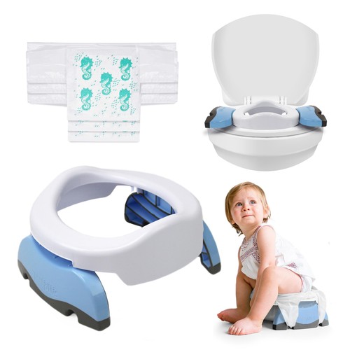 Potette Plus 2in1 Folding Portable Potty, White