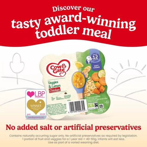 Cow & Gate Sweet Potato Vegetable & Chicken Baby Food Meal 12+ Months