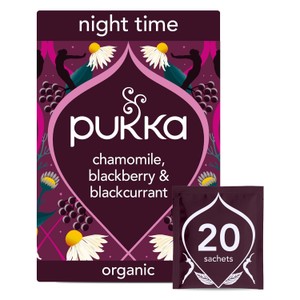 Pukka Organic Night Time Herbal Tea With Chamomile Home Compostable Sleep Tea Bags x20