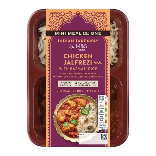 M&S Chicken Jalfrezi with Basmati Rice Serves 1