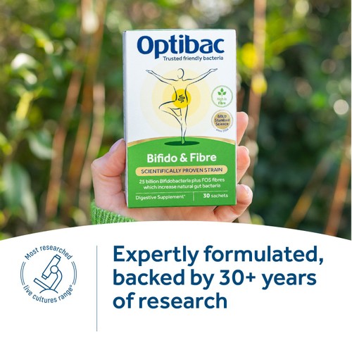 Optibac Probiotics Bifido & Fibre - 10 Sachets