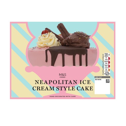 M&S Neapolitan Ice Cream Parlour Cake