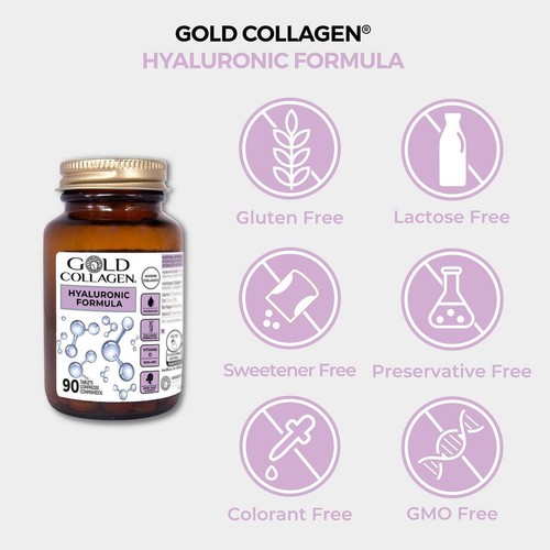 Gold Collagen Hyaluronic Formula Tablets