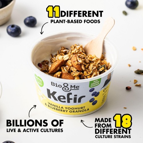 Bio&Me Vanilla Kefir with Blueberry Granola