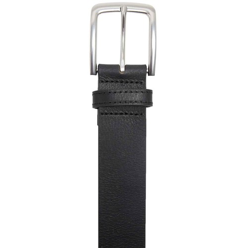 M&S Mens Leather Casual Belt, 'L 38-40, Black
