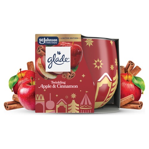 Glade Festive Candle Twinkling Apple & Cinnamon