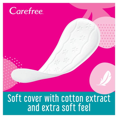 Carefree Cotton Breathable Pantyliners Single Wrapped