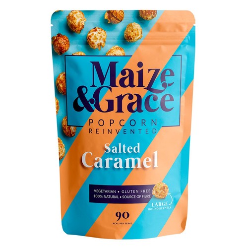 Maize & Grace Salted Caramel Popcorn, 72g Maize & Grace Salted Caramel Popcorn, 72g