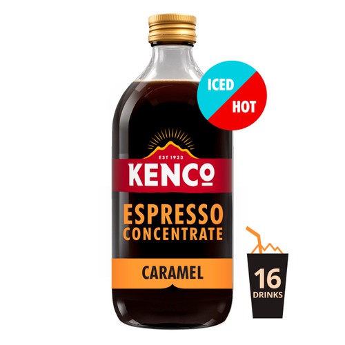 Kenco Iced or Hot Espresso Coffee Concentrate Caramel