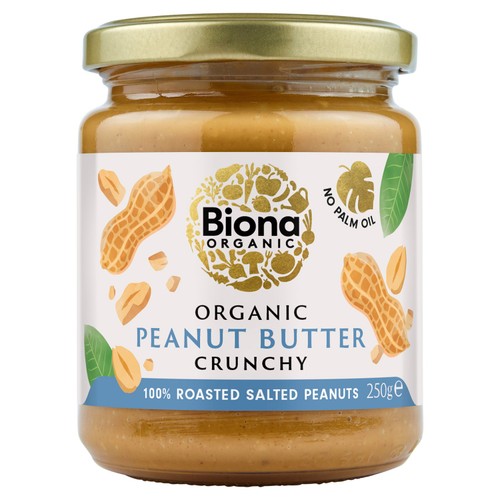 Biona Organic Peanut Butter Crunchy (free from Palm Fat)
