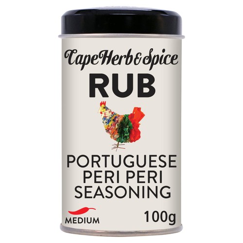 Cape Herb & Spice Portuguese Peri Peri Seasoning Rub Tin