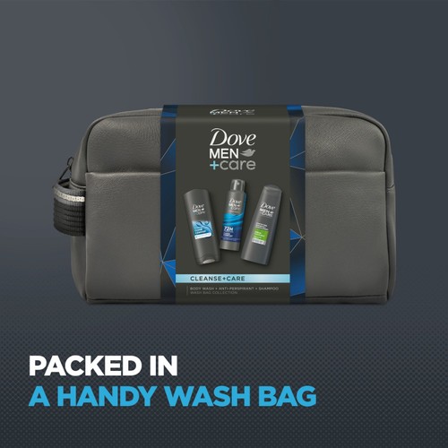 Dove M+C Cleanse + Care Washbag Coll Adv GS
