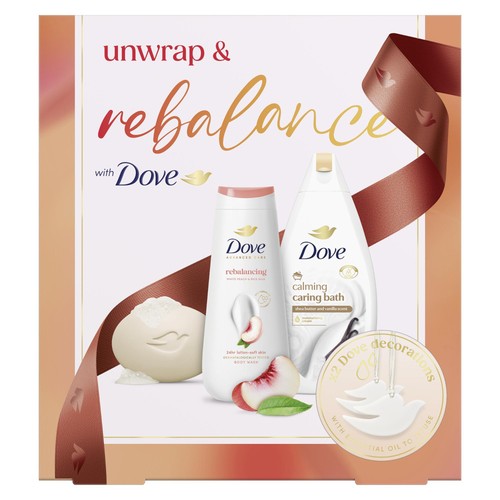 Dove Restore & Balance Bathing Collection with Scented Ornaments