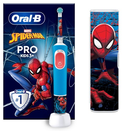 Oral-B Vitality Pro Kids 3+ Marvel Spiderman Electric Toothbrush Giftset