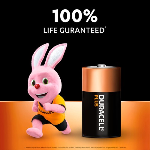 Duracell Plus 100% D Alkaline Batteries