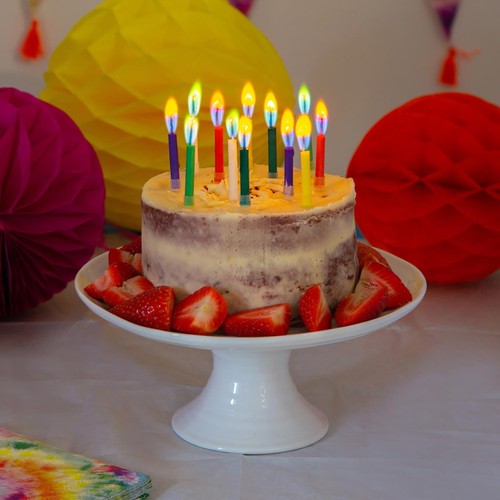 Talking Tables Rainbow Colour Flames Candles