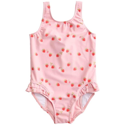 M&S Strawberry Swimsuit, 12-18 Months, Pink