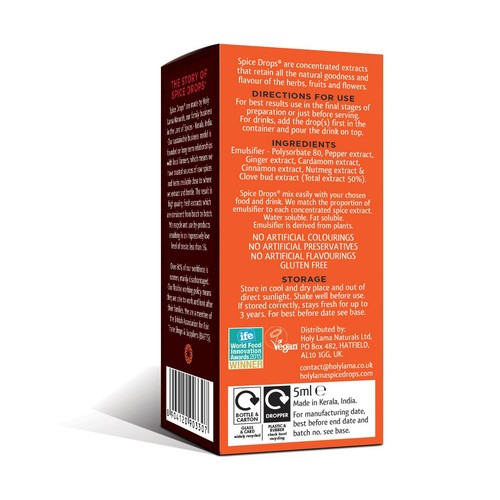 Spice Drops Concentrated Natural Chai Spices Extract 