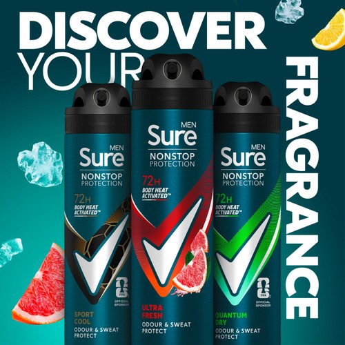 Sure Men 72hr Nonstop Protection Ultra Fresh Antiperspirant Deodorant