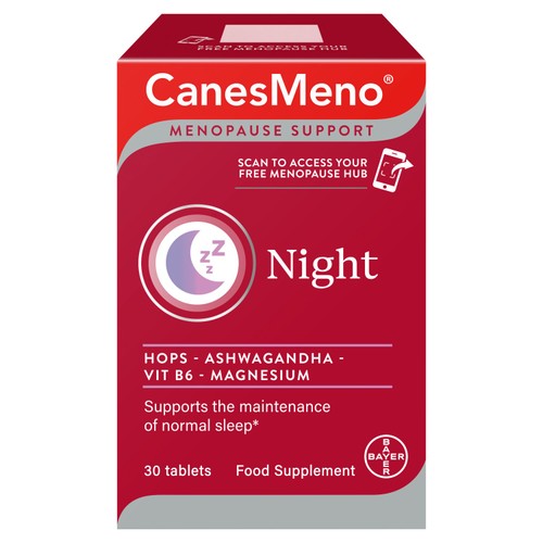 CanesMeno Menopause Support Night Food Supplement Tablets