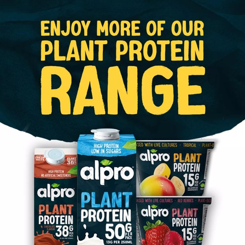 Alpro Plant Based High Protein Banana Biscuit Yoghurt Alternative