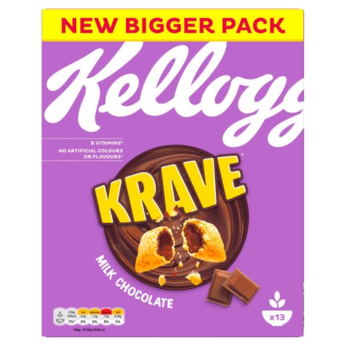 Kellogg's Krave Milk Chocolate Breakfast Cereal