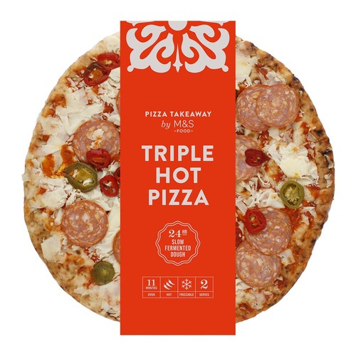 M&S Triple Hot Woodfired & Stonebaked Pizza
