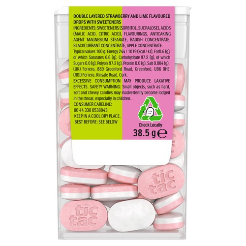 Tic Tac Two Strawberry and Lime