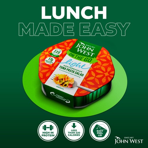 John West On The Go Mediterranean Tuna Pasta Salad