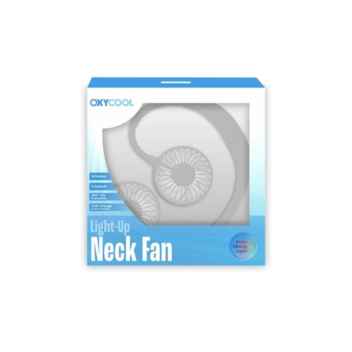Oxycool Portable Neck Fan With Lights