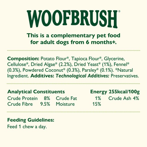 Lily's Kitchen Woofbrush Natural Daily Dental Chew Large Dog Multipack