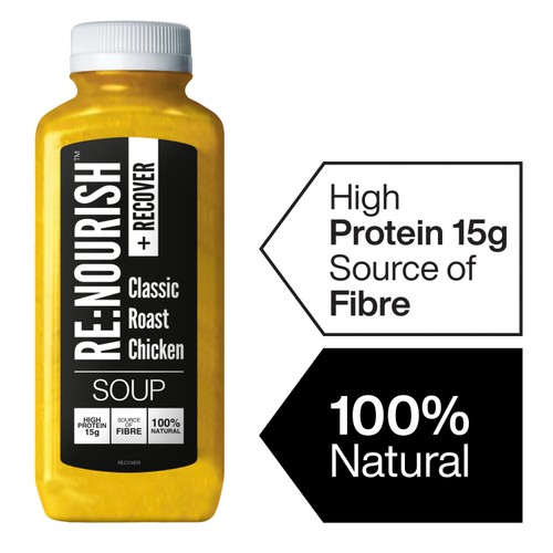 RENOURISH Recover Classic Roast Chicken, High Protein Soup