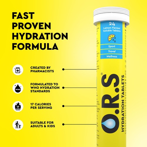 ORS Lemon Hydration Tablets