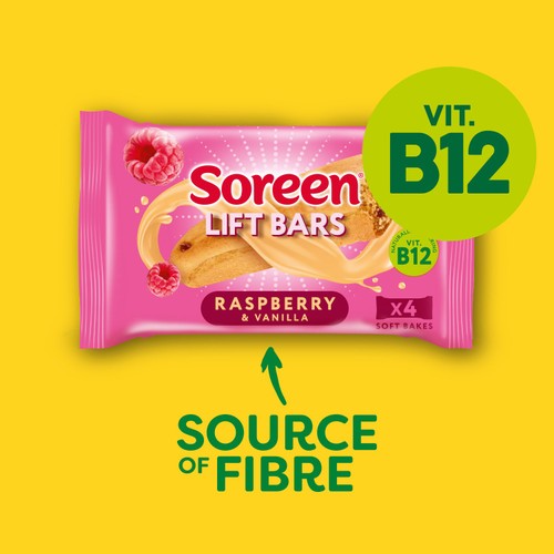Soreen Lift Bars Raspberry and Vanilla